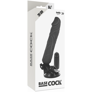 Dildo Vibrante Realistico BASECOCK con Telecomando e Base a Ventosa